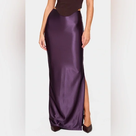 Plum Maxi Skirt - Picture 2 of 5